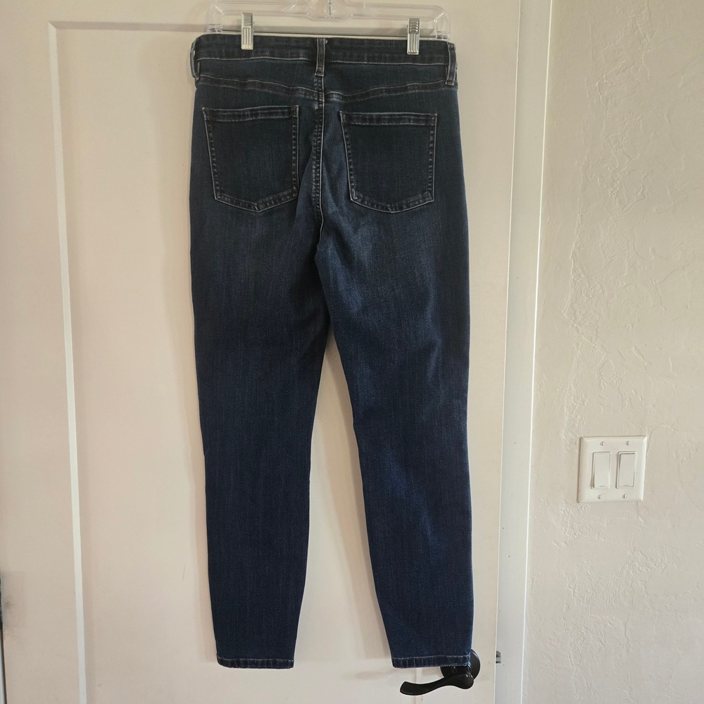 Buffalo Jeans Womens 6 28 Mollie High Rise Stretch Skinny Dark Indigo Blue Denim - Picture 3 of 7